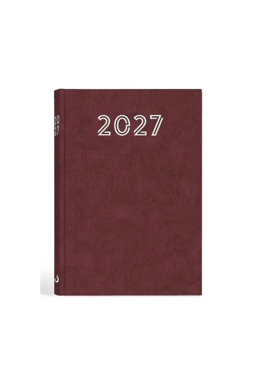 Terminarz 2027 A5 standard bordowy - pr zb