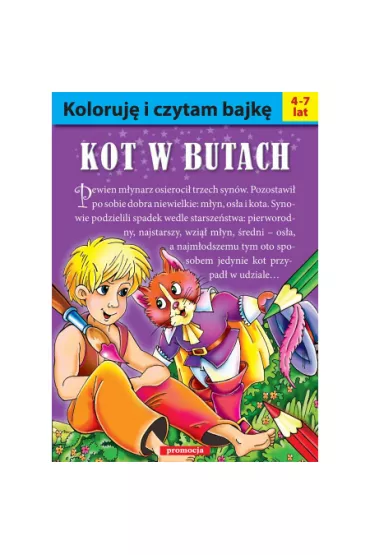 Koloruj� i czytam bajk�. Kot w butach - Artur �obu�