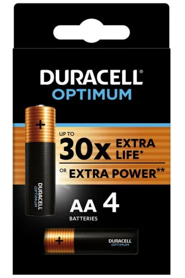 Duracell Baterie Optimum AA LR6 blister 4 szt.