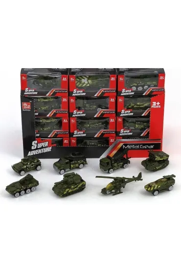 Pojazd wojskowy metalowy 1:64 MIX Adar
