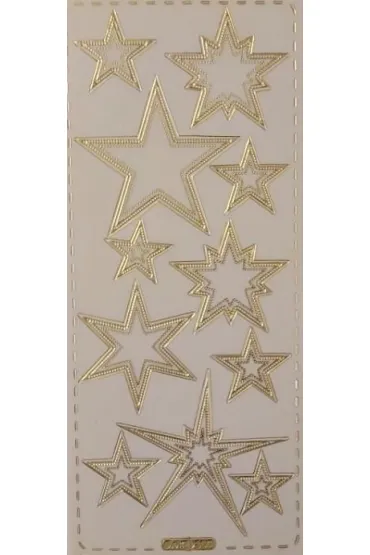 Galeria Hobby Stiker a�urowy 10x23cm transparentny z�oty