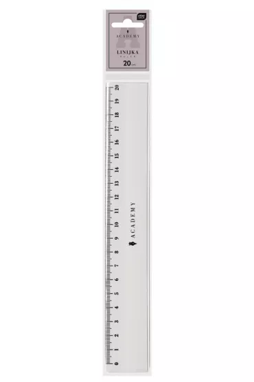 Interdruk Linijka plastikowa Academy 20 cm