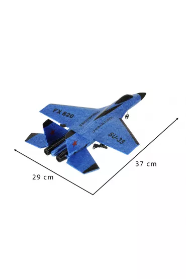 Samolot RC zdalnie sterowany na pilota SU-35 odrzutowiec FX820 niebieski