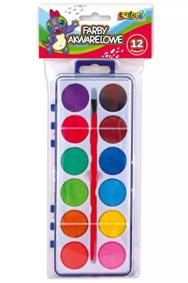 Penmate Kolori Farby akwarelowe Dino 12 kolor�w