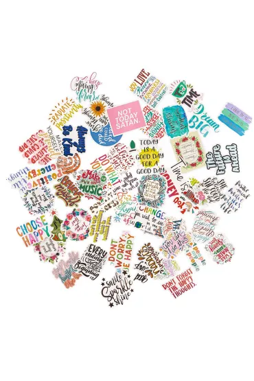 Dalprint Naklejki winylowe - slogany motywacyjne 5-8cm 50 szt.