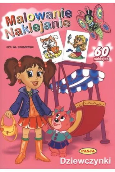 Dziewczynki. Malowanie naklejanie