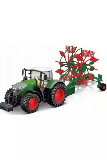 Bburago model fendt 1050 vario with whirl rake 10cm
