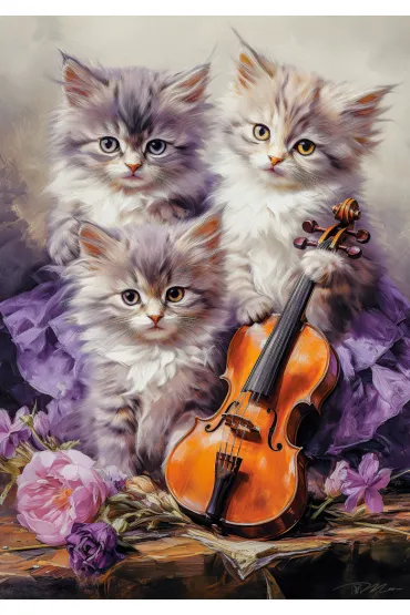 Puzzle 500 el. Musical Kittens Castorland