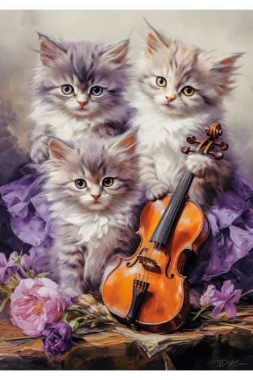Puzzle 500 el. Musical Kittens Castorland