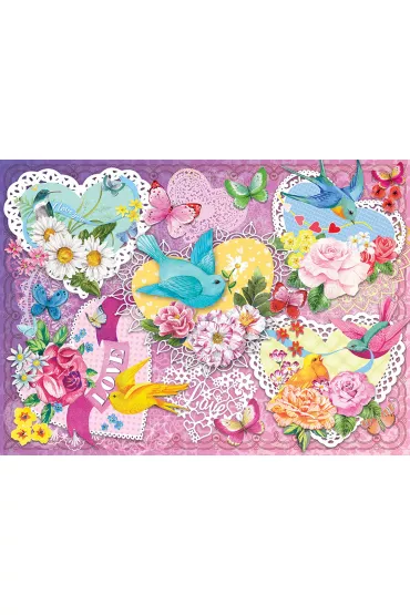 Puzzle 500 el. Walentynki Cobble Hill - Barb Tourtillotte