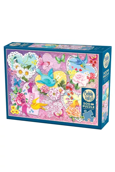 Puzzle 500 el. Walentynki Cobble Hill - Barb Tourtillotte