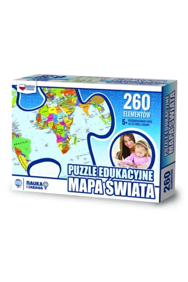 Puzzle 260 el. Mapa �wiata Zachem