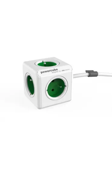 Allocacoc PowerCube Extended 1,5 m GREEN