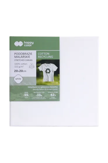 Happy Color Podobrazie malarskie bawe�na z recyclingu 20x20cm