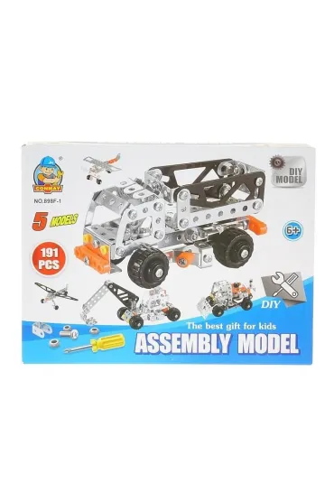 Klocki metalowe do skr�cania 176el 24x18x5cm