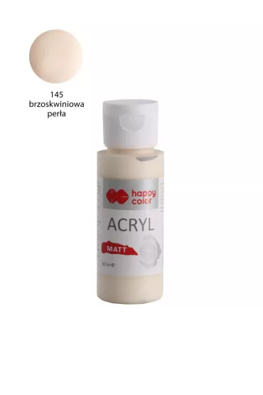 Happy Color Farba akrylowa MATT brzoskwiniowa per�a