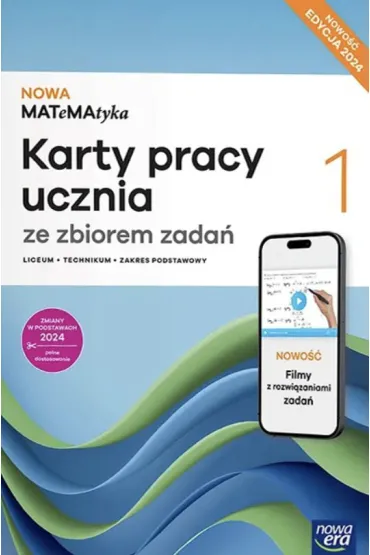 NOWA MATeMAtyka 1. Karty pracy ucznia ze zbiorem zada� SMART dla liceum og�lnokszta�c�cego i technikum. Zakres podstawowy - Dorota Ponczek, Karolina Wej