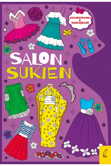 Kolorowanka z naklejkami. Salon sukien