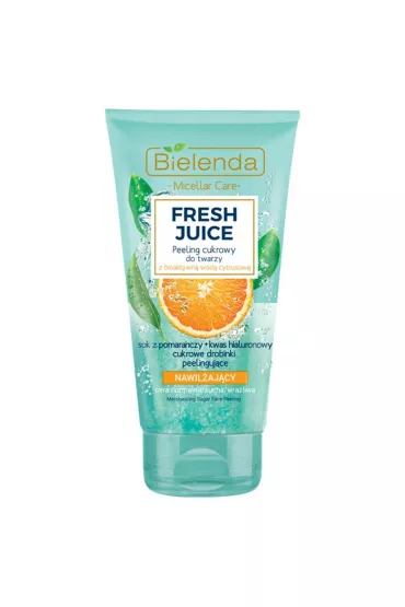 Bielenda Fresh Juice peeling cukrowy nawil�aj�cy z wod� cytrusow� Pomara�cza 150 g