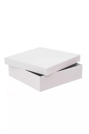 Dalprint Pude�ko tekturowe bia�e 23.5x23.5x6.5cm