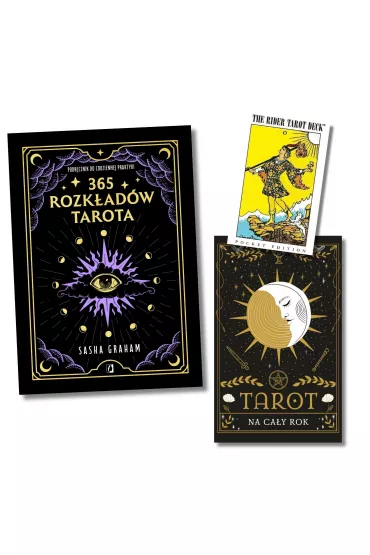 Zestaw 365 rozk�ad�w tarota, Kalendarz Tarot na ca�y rok i Rider Tarot Deck, Pocket Edition