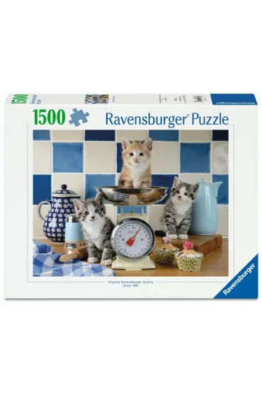 Puzzle 1500 Kittens in the Kitchen Ravensburger
