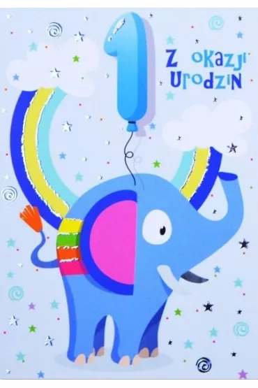 Trend Kartka okoliczno�ciowa Urodziny Roczek TS01