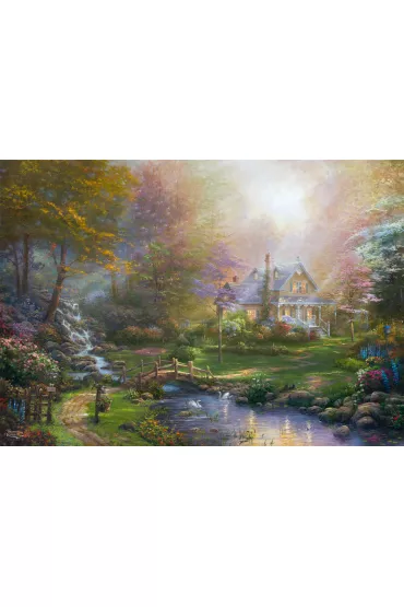 Puzzle 1000 el. PQ Thomas Kinkade Idealny dzie� Schmidt - Thomas  Kinkade