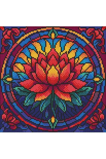 Diamentowa mozaika - Witra�. Lotos 30x30cm