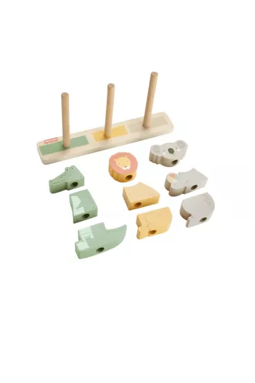 Fisher-Price. Drewniane zwierz�tka Uk�adaj i sortuj Mattel