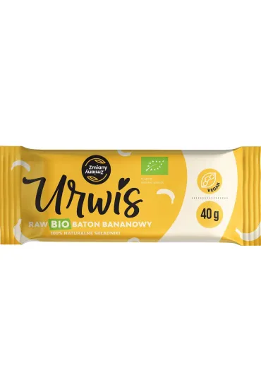 Zmiany Zmiany Baton Urwis Banan 40 g Bio
