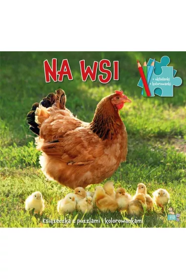 Ksi��eczka z puzzlami i kolorowankami Na wsi