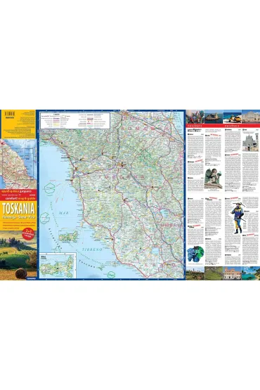 Toskania Florencja Siena Piza laminowany map&guide 2w1przewodnik i mapa - Kamila Kowalska