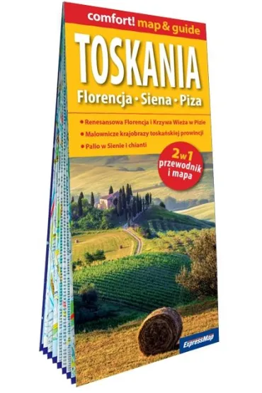 Toskania Florencja Siena Piza laminowany map&guide 2w1przewodnik i mapa - Kamila Kowalska