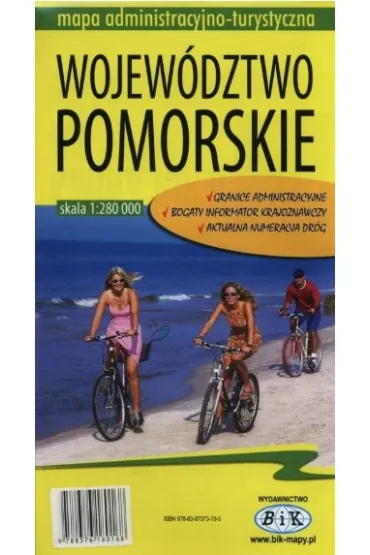 Wojew�dztwo pomorskie mapa administracyjno-turystyczna