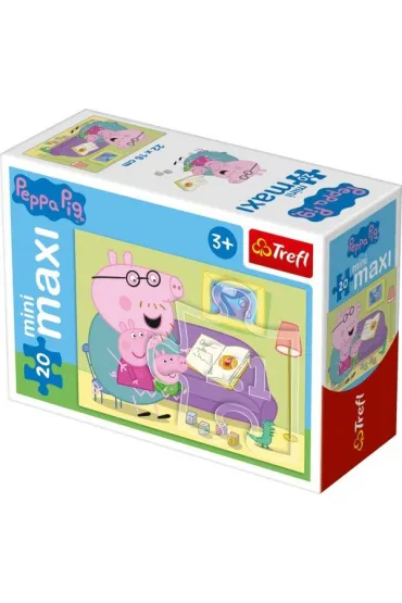 Puzzle 20 el. miniMAXI Zabawy �winki Peppy 3 Trefl