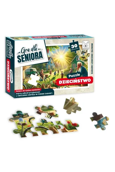 Gra dla Seniora. Puzzle Dzieci�stwo Kangur
