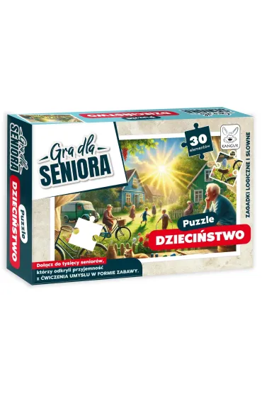 Gra dla Seniora. Puzzle Dzieci�stwo Kangur