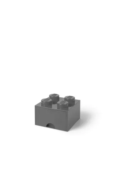 Szuflada klocek LEGO Brick 4 Ciemnoszara
