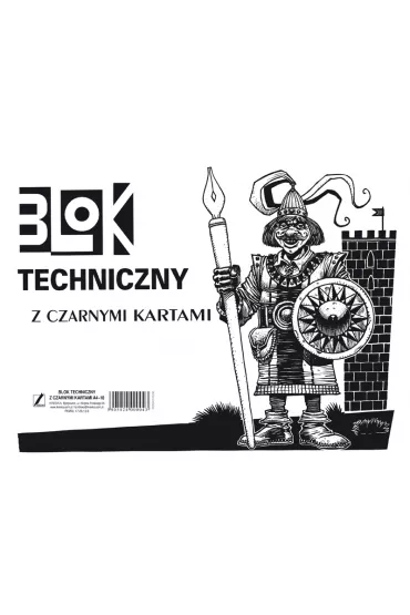 Kreska Blok techniczny A4 czarny 10 kartek