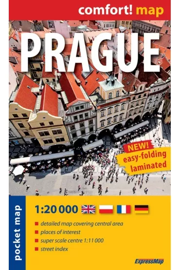 Praga / Prague - laminowany plan miasta 1:20 000 &ndash; mapa kieszonkowa