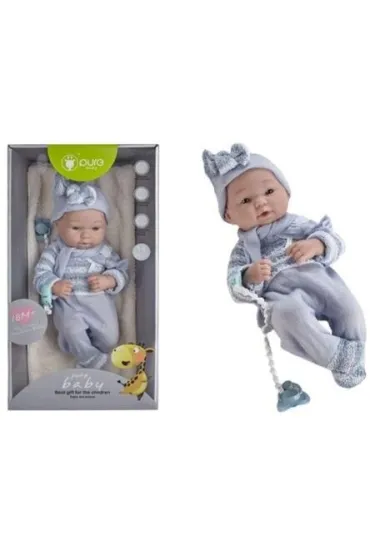 Lalka bobas z kocykiem 35cm Icom Polska