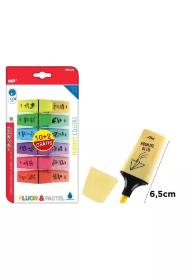 Mp Main Paper Zakre�lacz fluorescencyjno-pastelowy mini 12 szt.