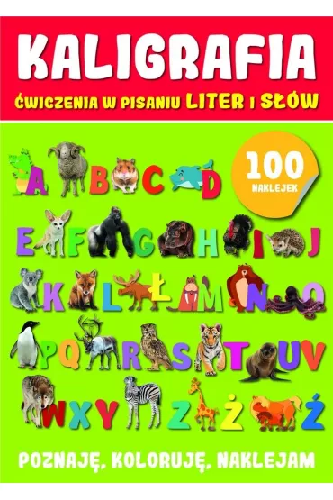 Kaligrafia �wiczenia w pisaniu z naklejkami