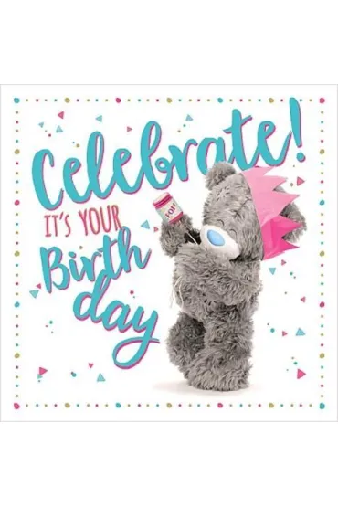 Carte Blanche Karnet holograficzny 3D Celebrate It`s Your Birthday