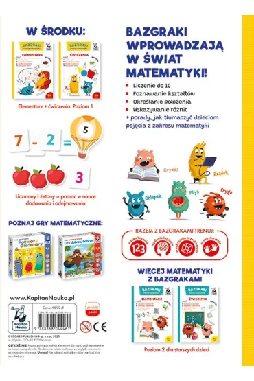Matematyka. Teczka edukacyjna. Kapitan Nauka. Bazgraki