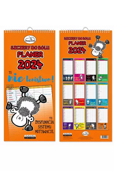 Kukartka Kalendarz Planer SHEEPWORLD SZCZERY