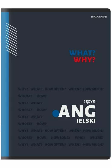 Top-2000 Zeszyt A5 Angielski kratka 60 kartek 10 szt.
