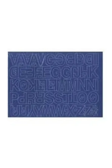 Artdruk Litery samoprzylepne 3 cm niebieskie 8 szt.