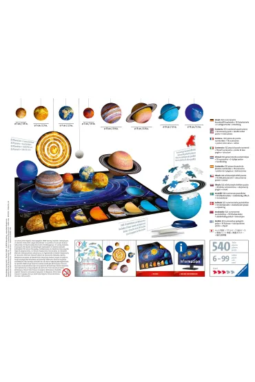 Puzzle 522 el. 3D Uk�ad Planet Ravensburger